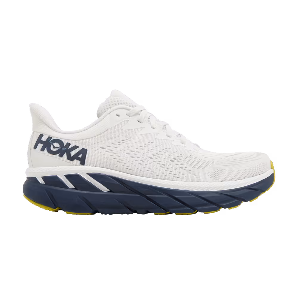 HOKA Women's Clifton 7 Blanc De Blanc Black Iris