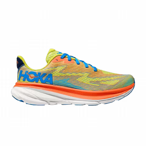 HOKA Clifton 9 Kids 'Evening Primrose Vibrant Orange'
