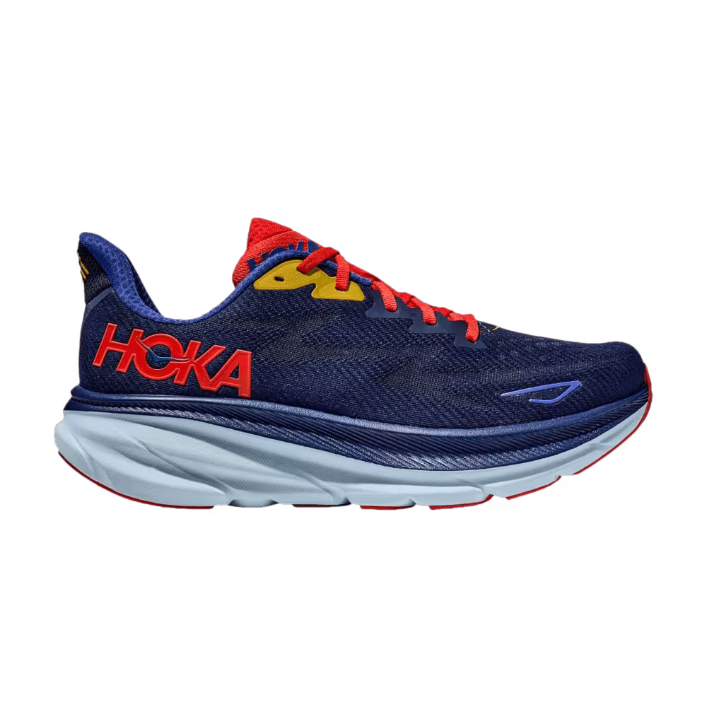 HOKA Clifton 9 Wide Bellwether Blue