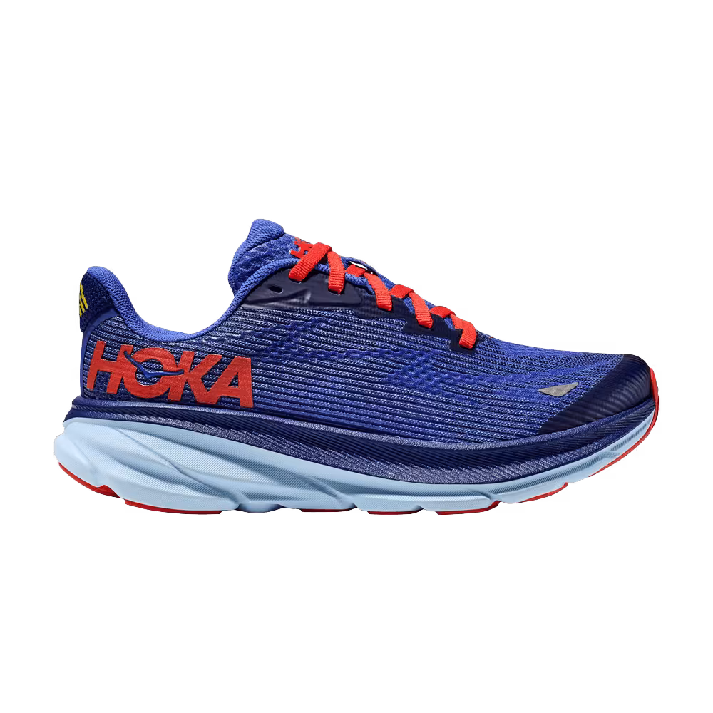 HOKA Clifton 9 Kids Bellwether Blue