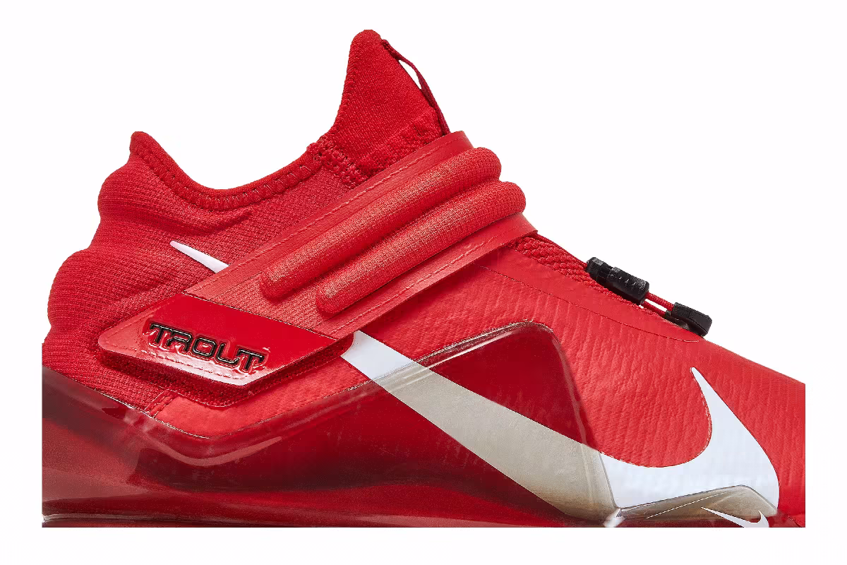 Nike Force Zoom Trout 7 Pro Mid University Red, view 3