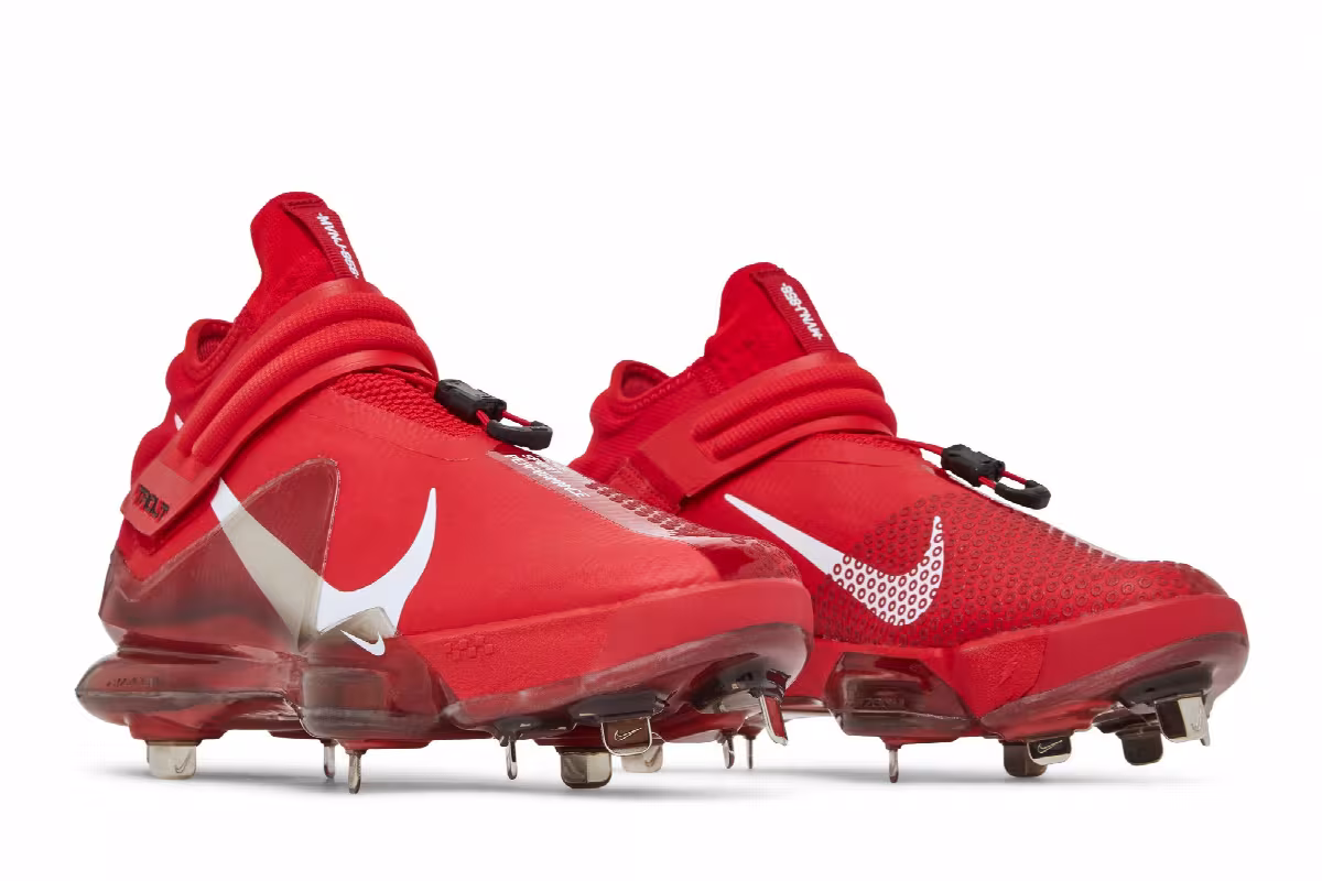 Nike Force Zoom Trout 7 Pro Mid University Red, view 9
