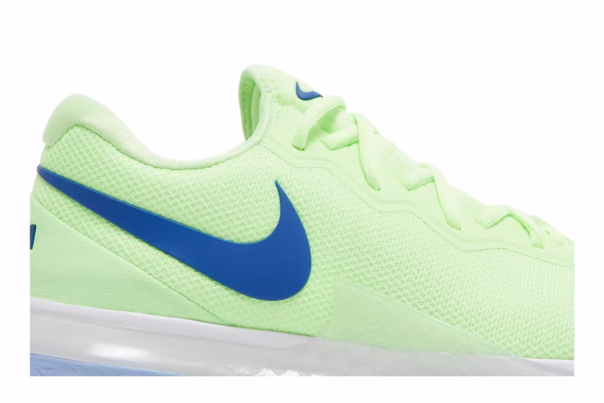 NikeCourt Zoom Vapor Cage 4 Rafa Lime Glow Hyper Blue, view 3