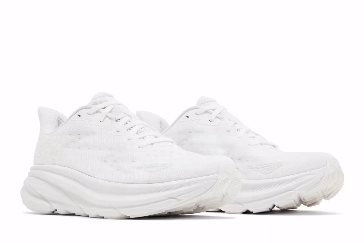 HOKA Clifton 9 Triple White, view 9
