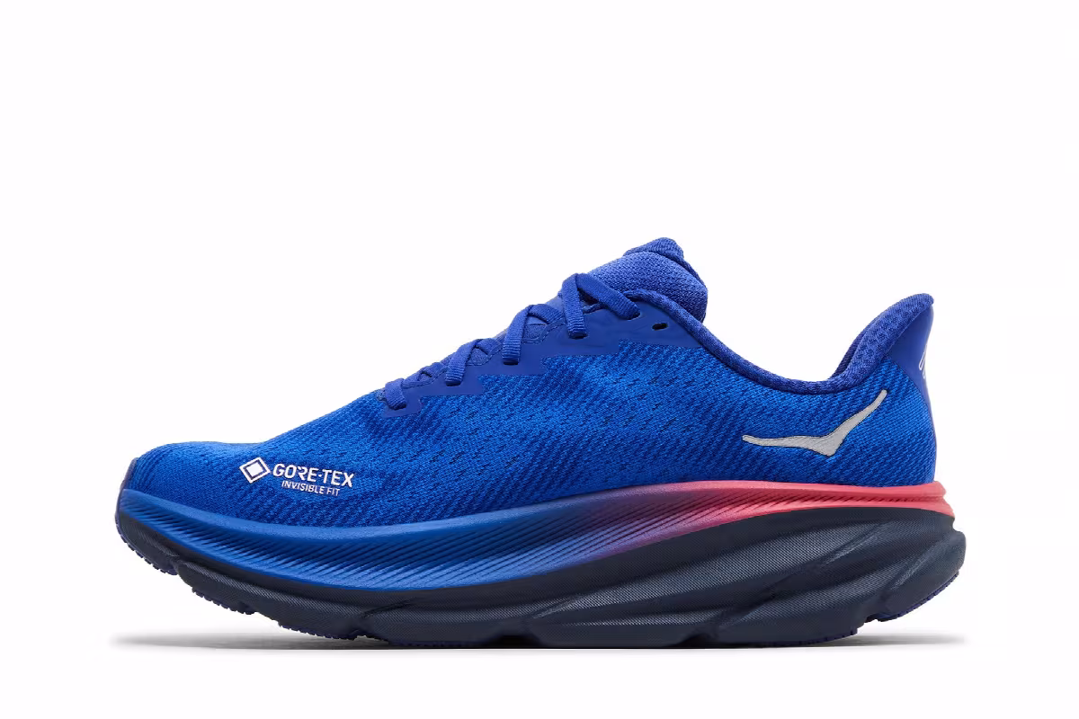 HOKA Women's Clifton 9 GORE-TEX Dazzling Blue, view 4