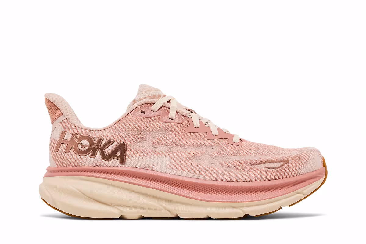 HOKA Women's Clifton 9 Sandstone Cream, view 2