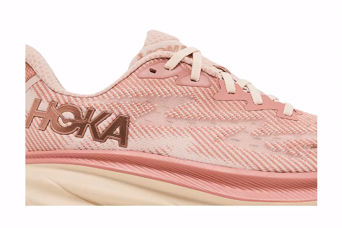 HOKA Women's Clifton 9 Sandstone Cream, view 3