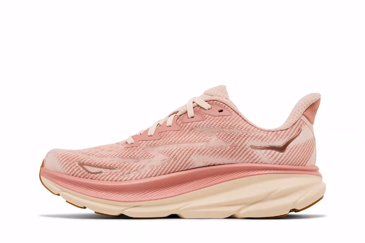 HOKA Women's Clifton 9 Sandstone Cream, view 4