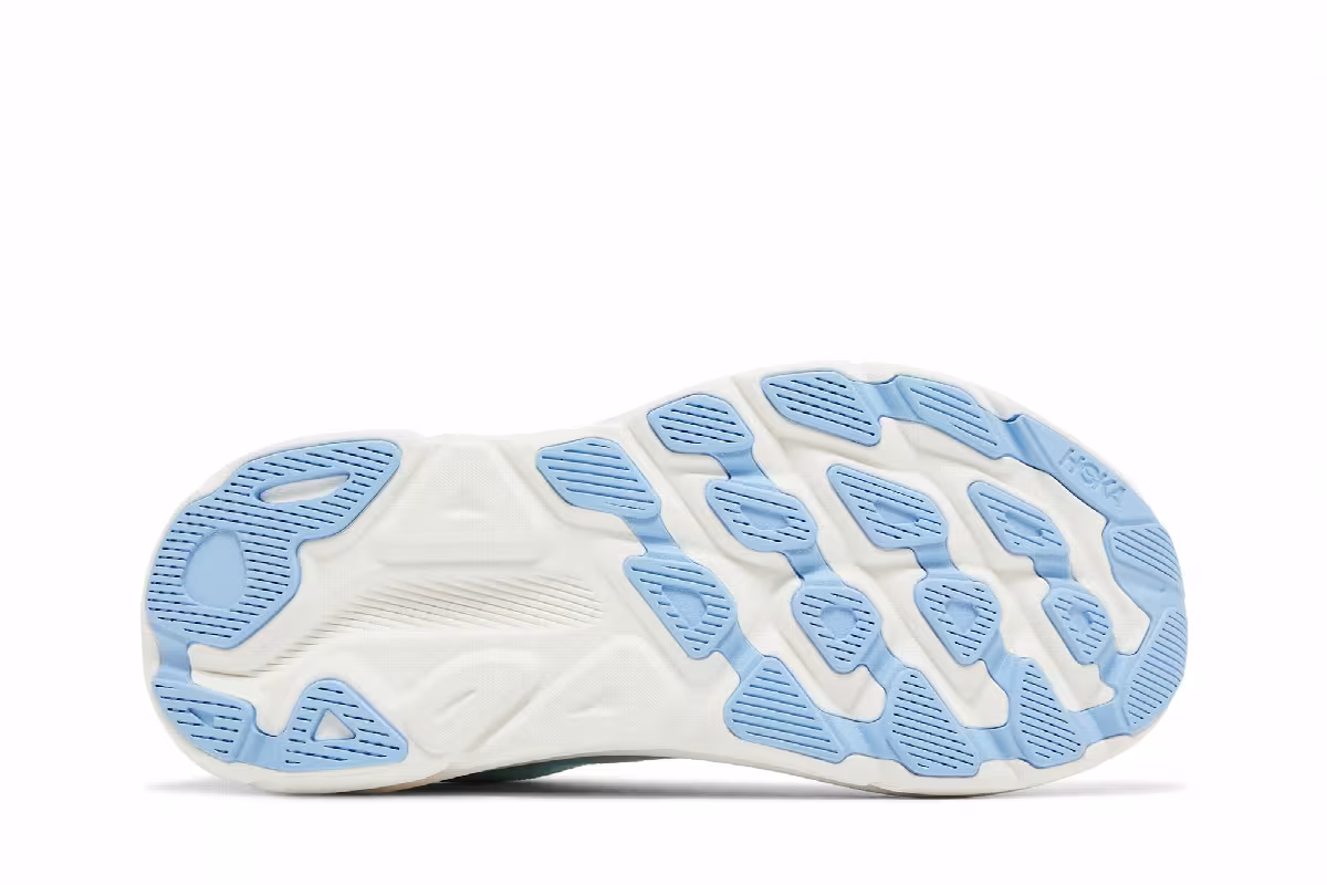 HOKA Women's Clifton 9 Wide Sunlit Ocean Lilac Mist, view 5