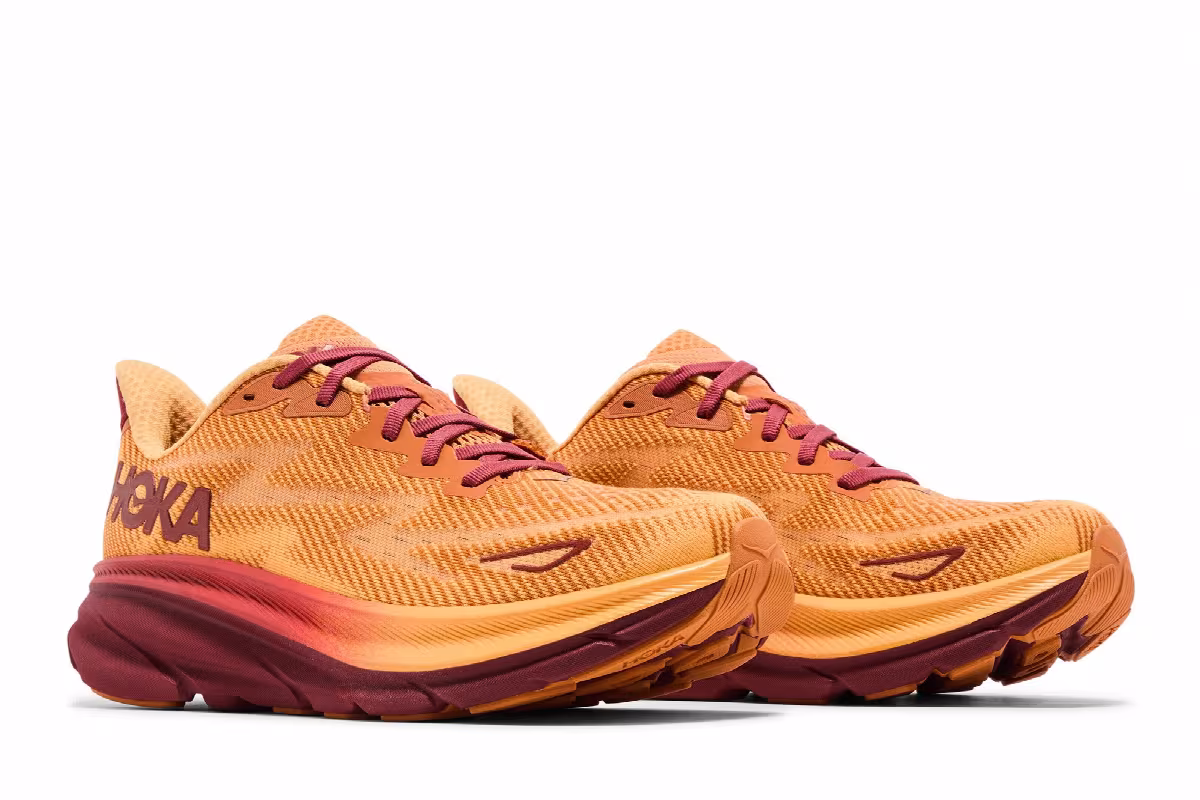 HOKA Clifton 9 Amber Haze Sherbet, view 9