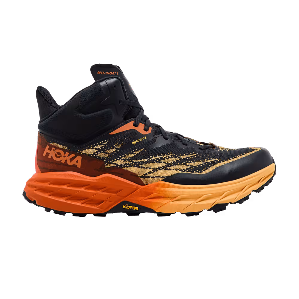 HOKA Speedgoat 5 Mid GORE-TEX Blue Graphite Amber Yellow