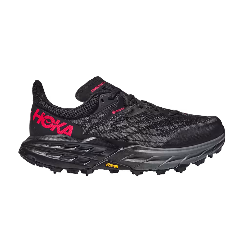 HOKA Women's Speedgoat 5 GORE-TEX Spike Black Red