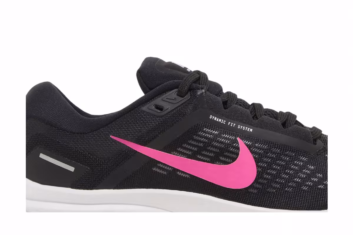 Nike Women's Air Zoom Structure 24 Black Hyper Pink, view 3