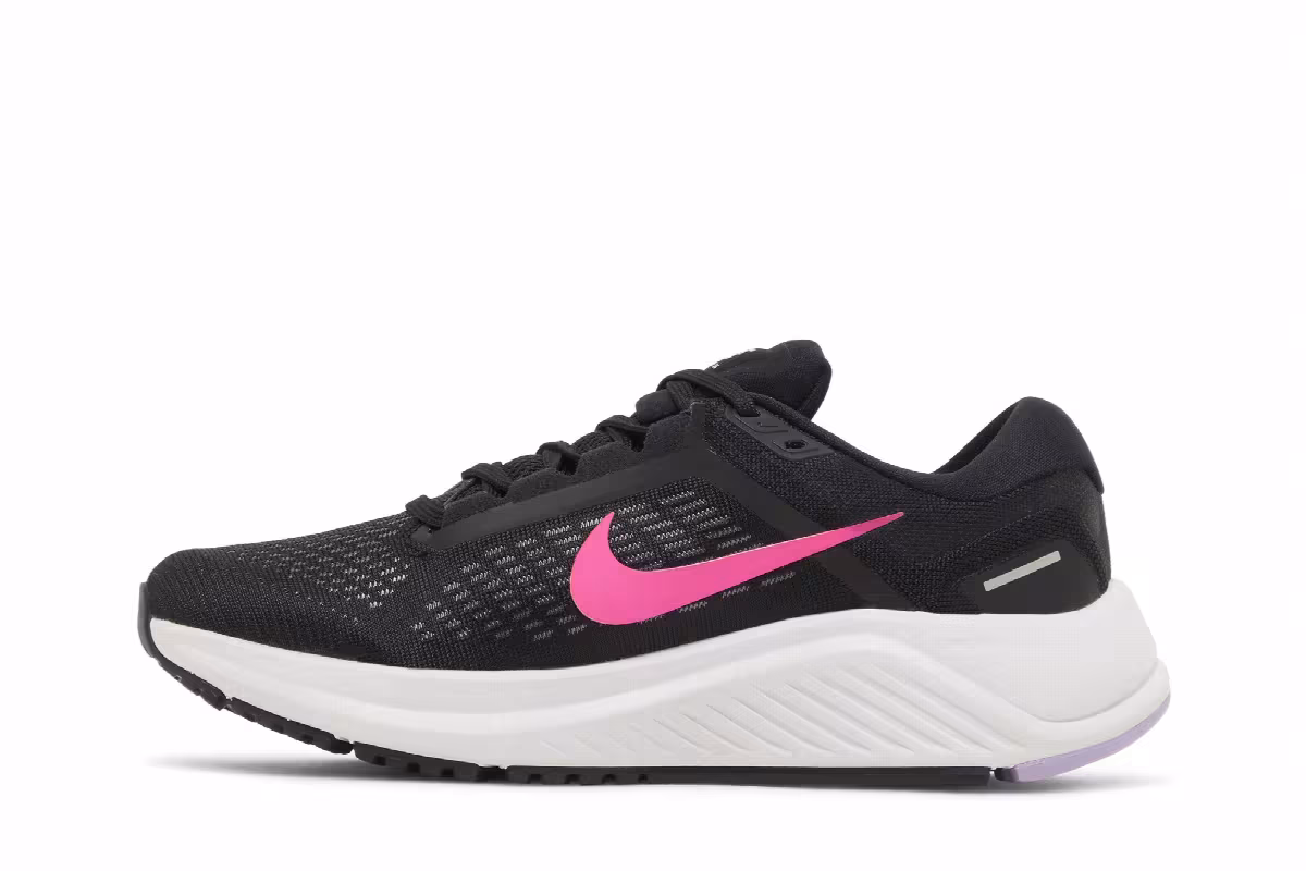 Nike Women's Air Zoom Structure 24 Black Hyper Pink, view 4