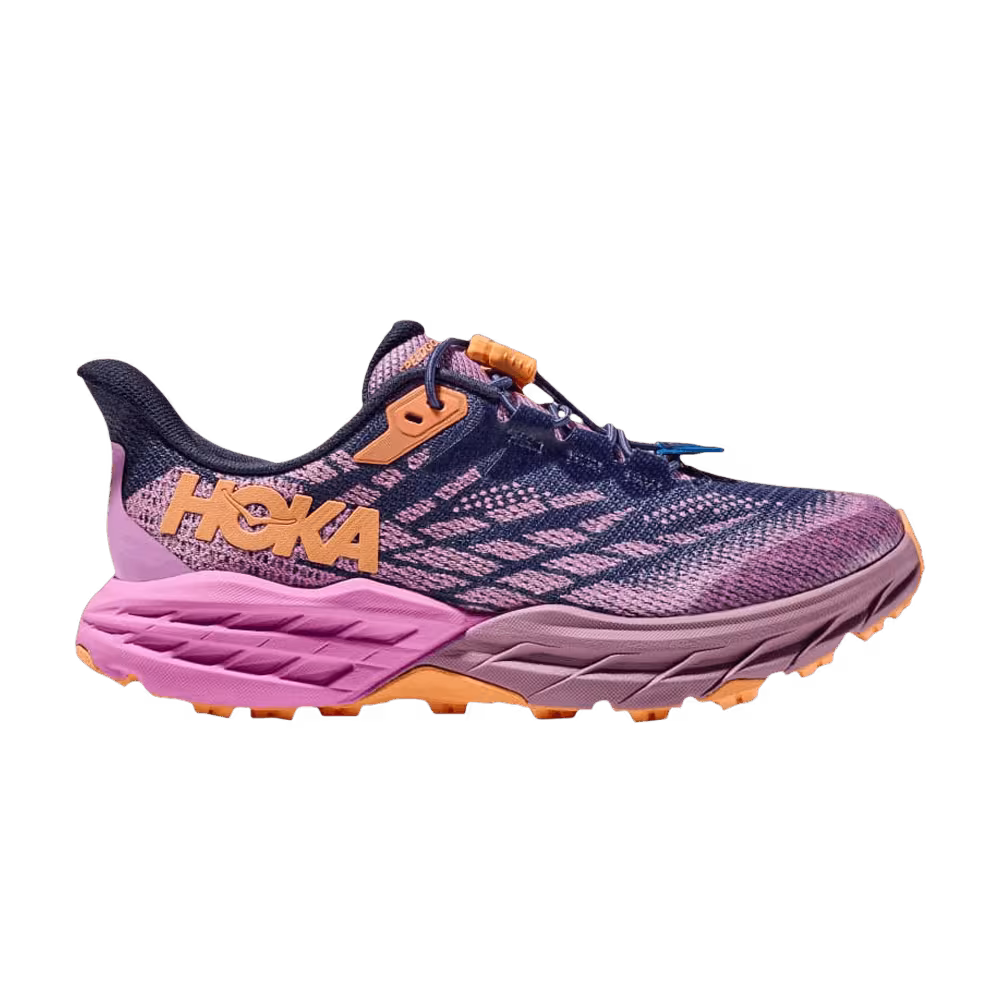 HOKA Speedgoat 5 Kids Bellwether Blue Cyclamen