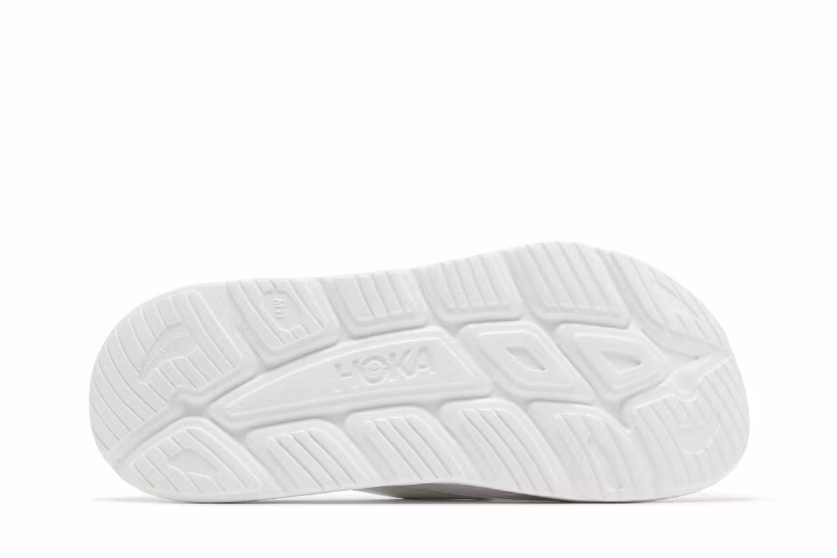 HOKA Ora Recovery Slide 3 Triple White, view 5