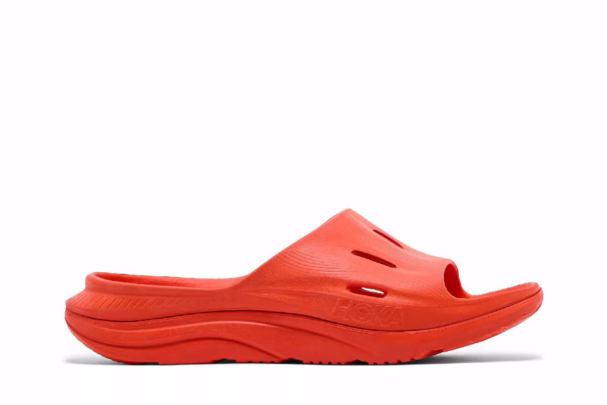 HOKA Ora Recovery Slide 3 Vibrant Orange, view 2