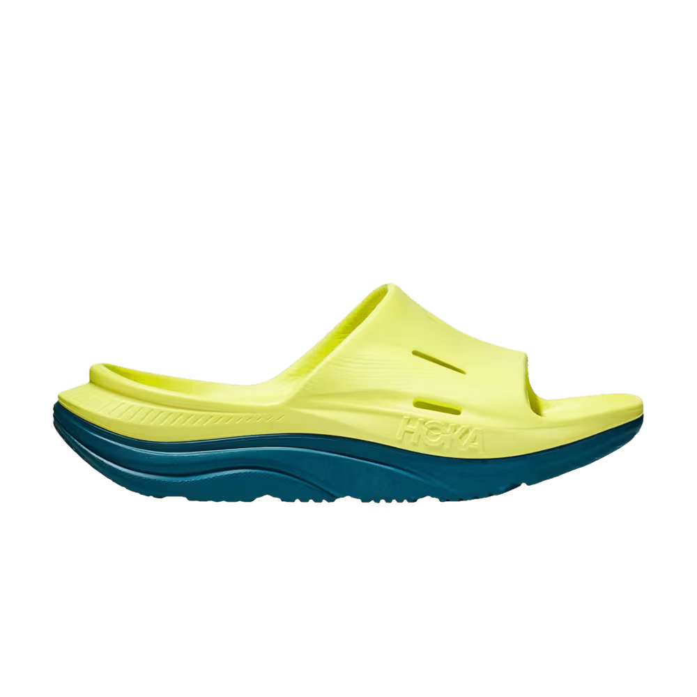 HOKA Ora Recovery Slide 3 Evening Primrose Deep Lagoon