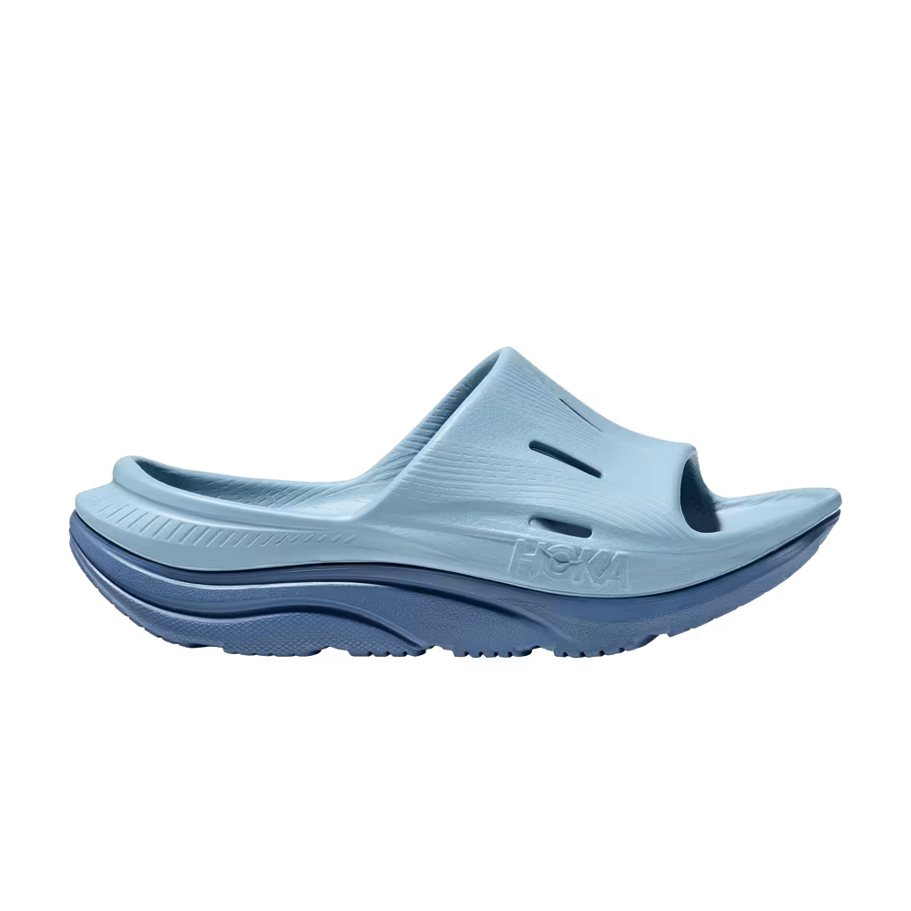 HOKA Ora Recovery 3 Slide Kids Stone Blue