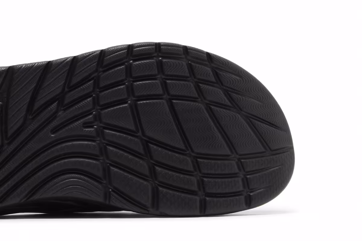 HOKA Ora Recovery Slide Swirl - Black Diva Blue, view 6