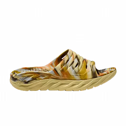 HOKA Ora Recovery Slide 'Celery Root Golden Lichen'
