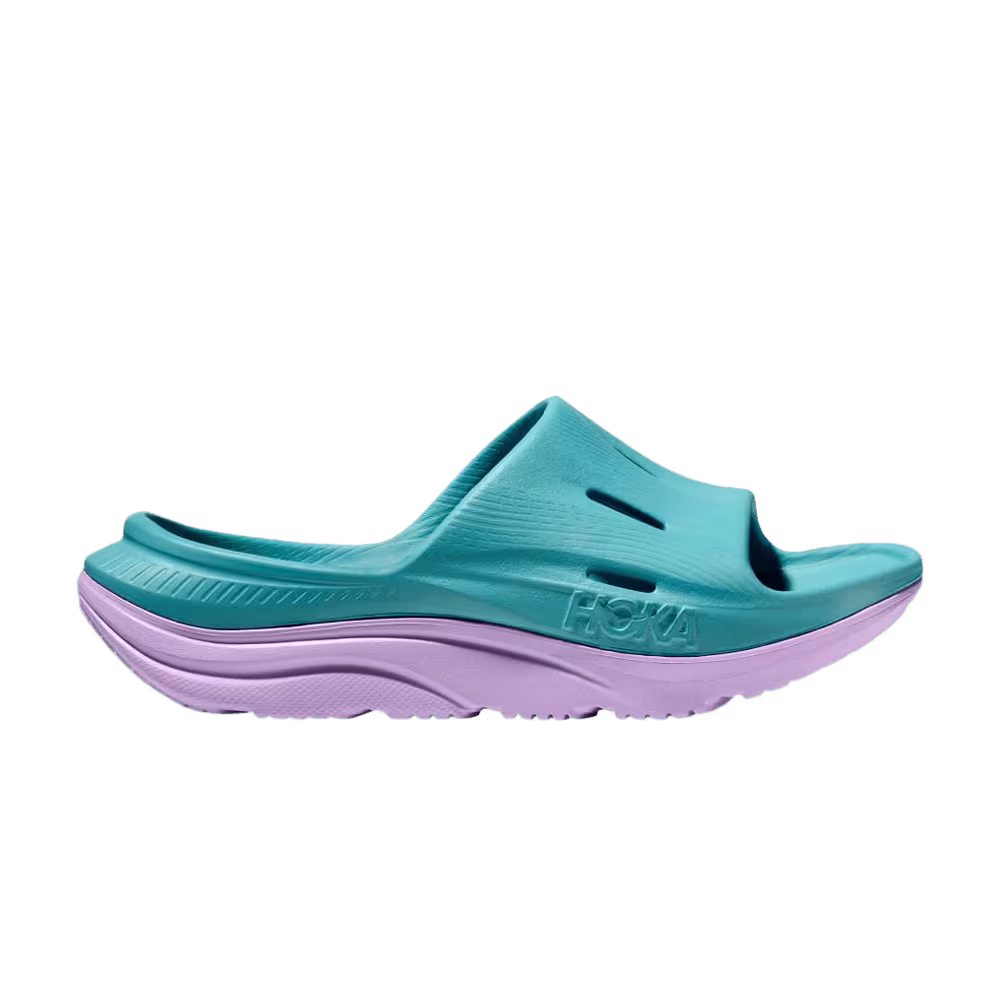 HOKA Ora Recovery Slide 3 Kids Ocean Mist Lilac