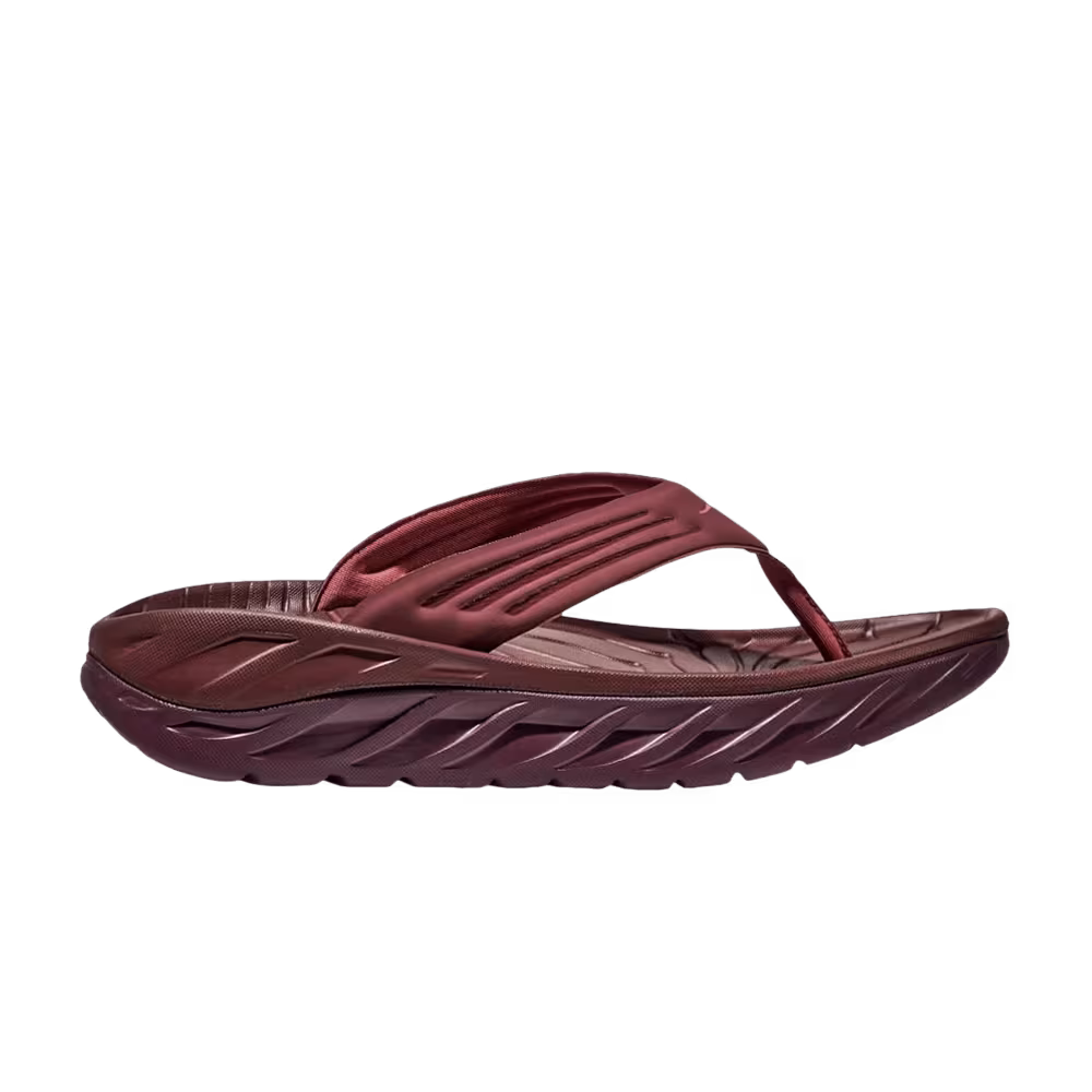 HOKA Ora Recovery Flip Slide Spice Raisin