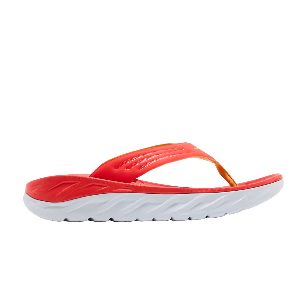 HOKA Ora Recovery Flip Slide Fiesta Amber Yellow