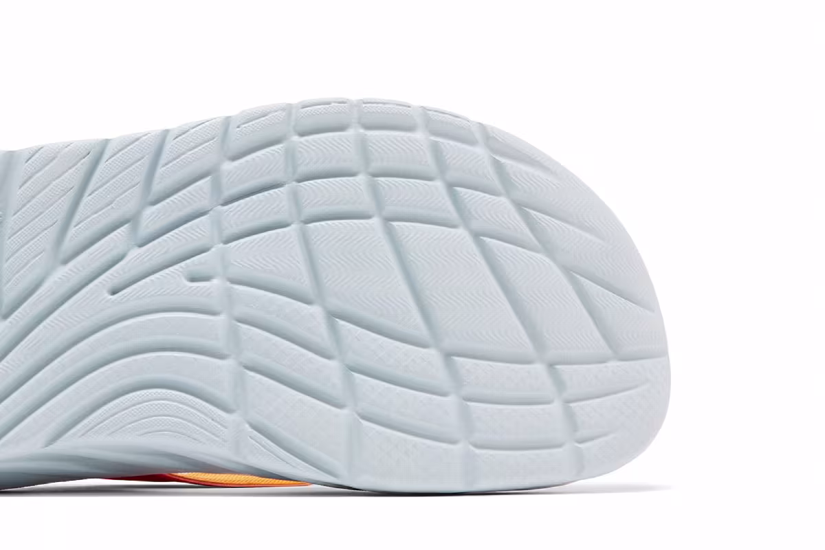 HOKA Ora Recovery Flip Slide Fiesta Amber Yellow, view 6