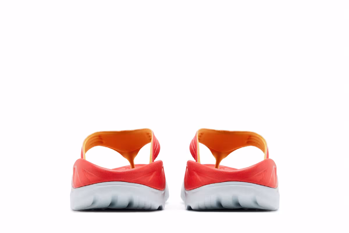 HOKA Ora Recovery Flip Slide Fiesta Amber Yellow, view 7