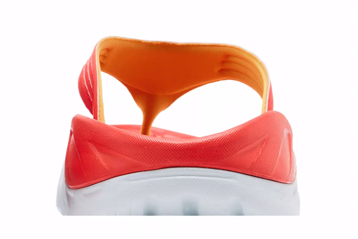 HOKA Ora Recovery Flip Slide Fiesta Amber Yellow, view 8
