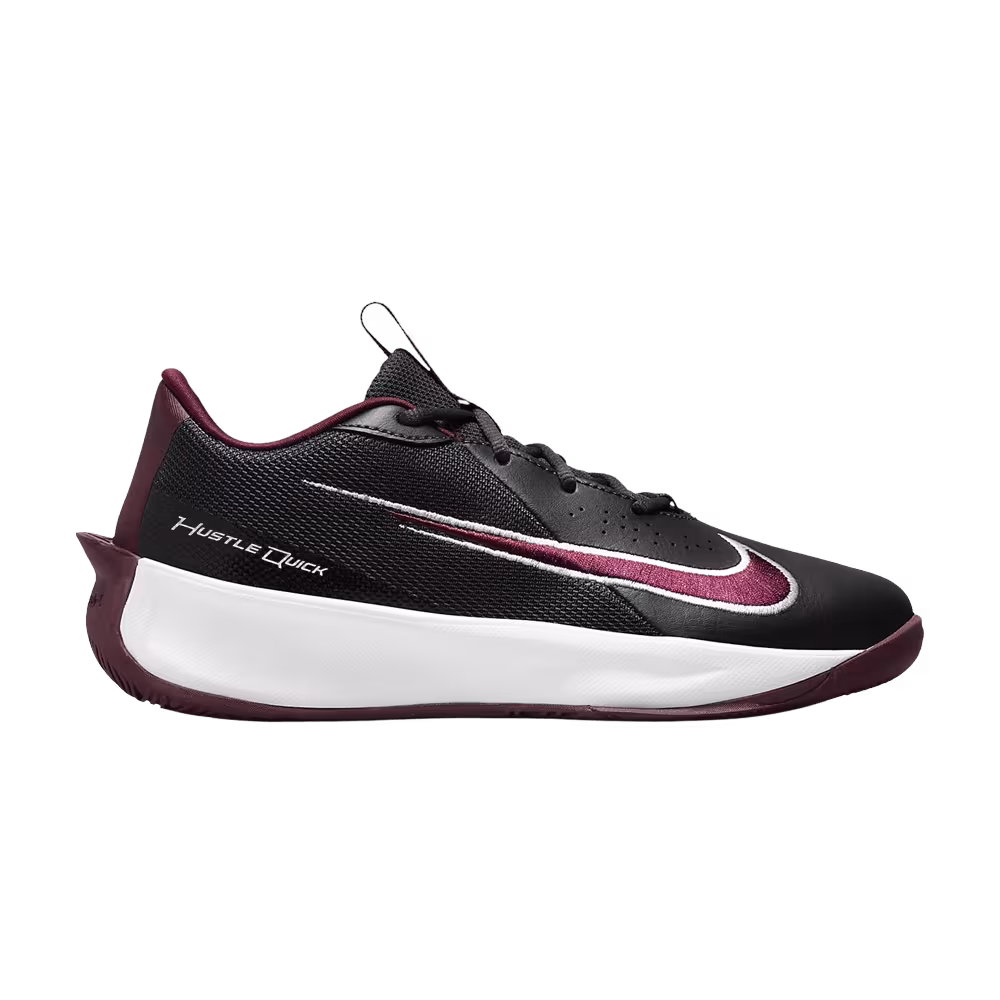 Nike Team Hustle Quick 3 GS Dark Smoke Grey Dark Beetroot