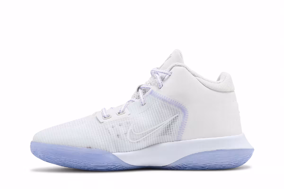 Nike Kyrie Flytrap 4 GS Summit White Purple Pulse, view 4