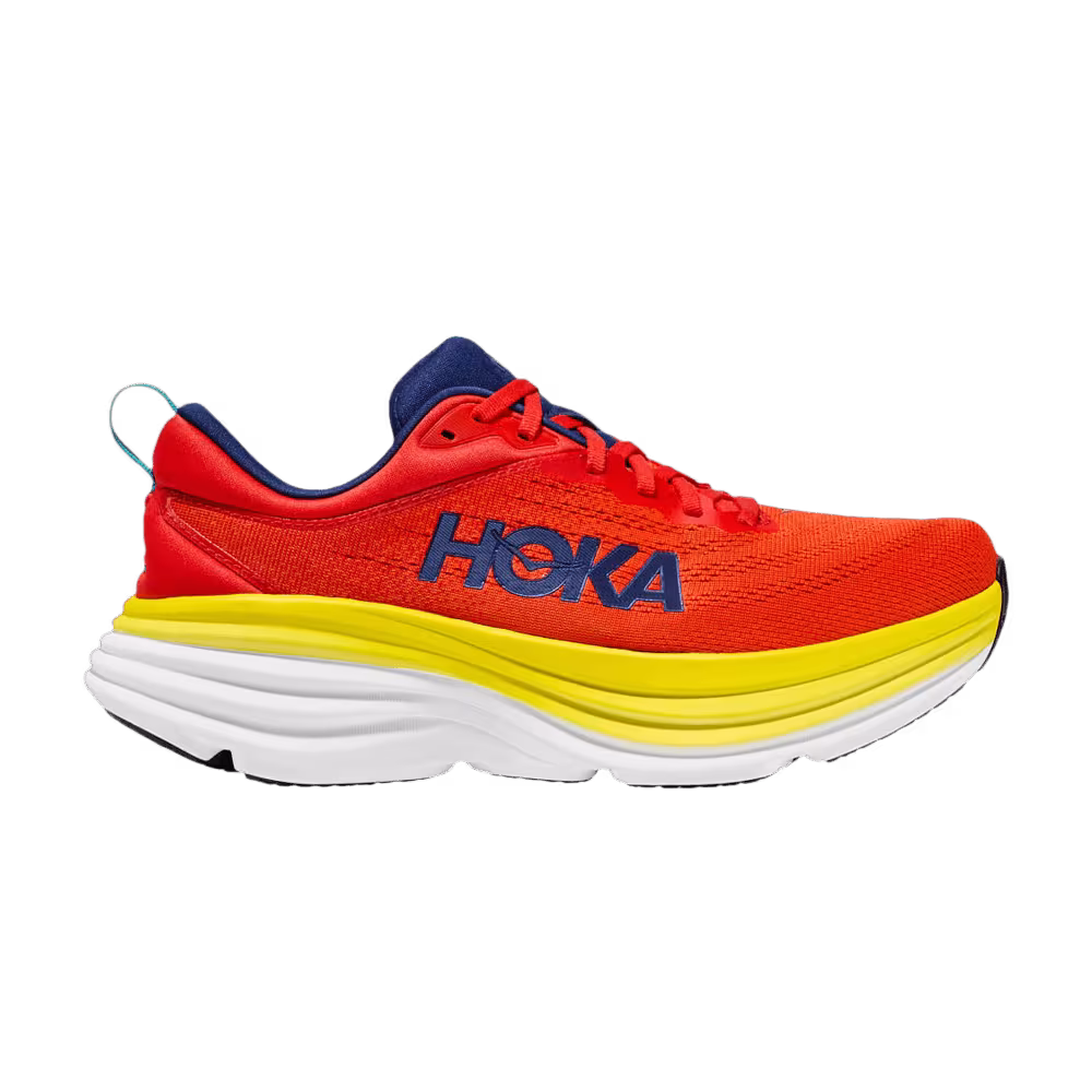 HOKA Bondi 8 Red Alert Flame