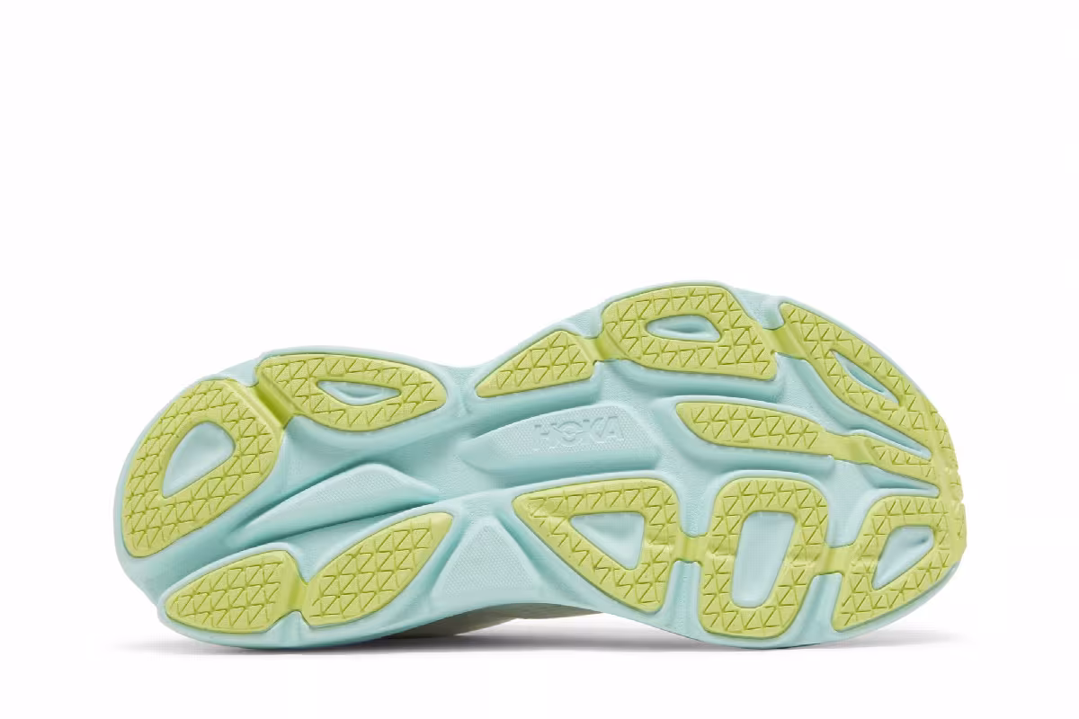 HOKA Women's Bondi 8 Blanc De Blanc Sunlit Ocean, view 5