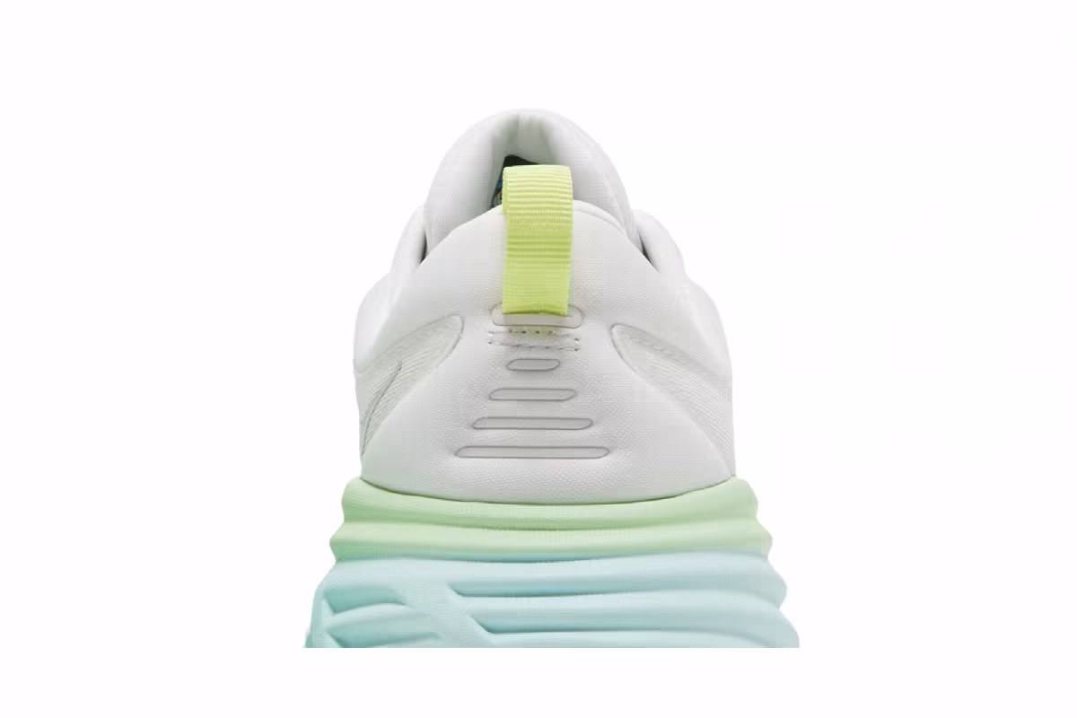 HOKA Women's Bondi 8 Blanc De Blanc Sunlit Ocean, view 8