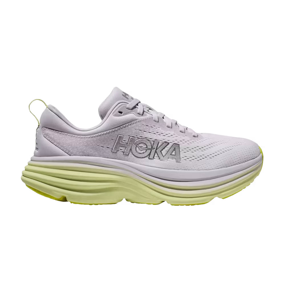 HOKA Women's Bondi 8 Nimbus Cloud Luminary Green