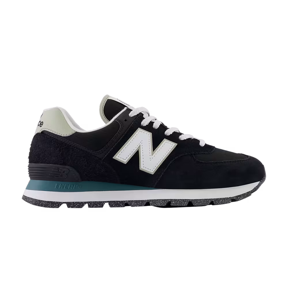 New Balance 574 Rugged Black Teal