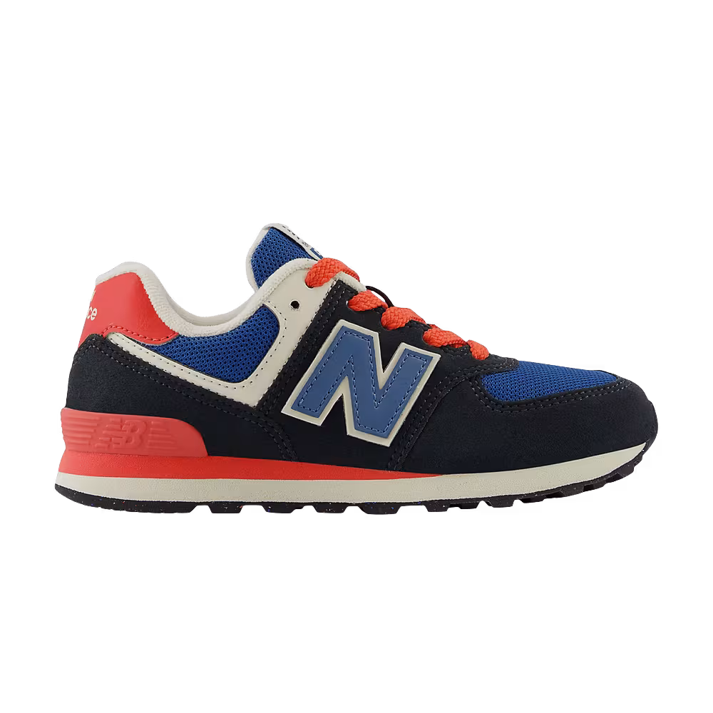 New Balance 574 Little Kid Phantom Blue Blast Red