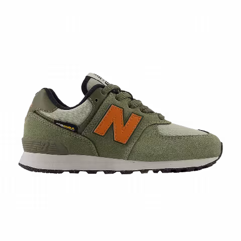 New Balance 574 Little Kid 'Dark Olivine Infield Clay'