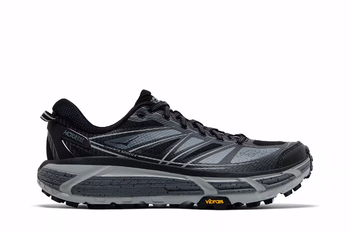 HOKA Mafate Speed 2 Black Castlerock, view 2