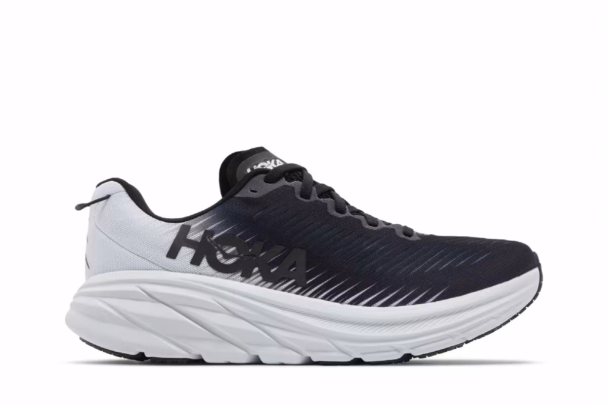 HOKA Women's Rincon 3 Black White, view 2