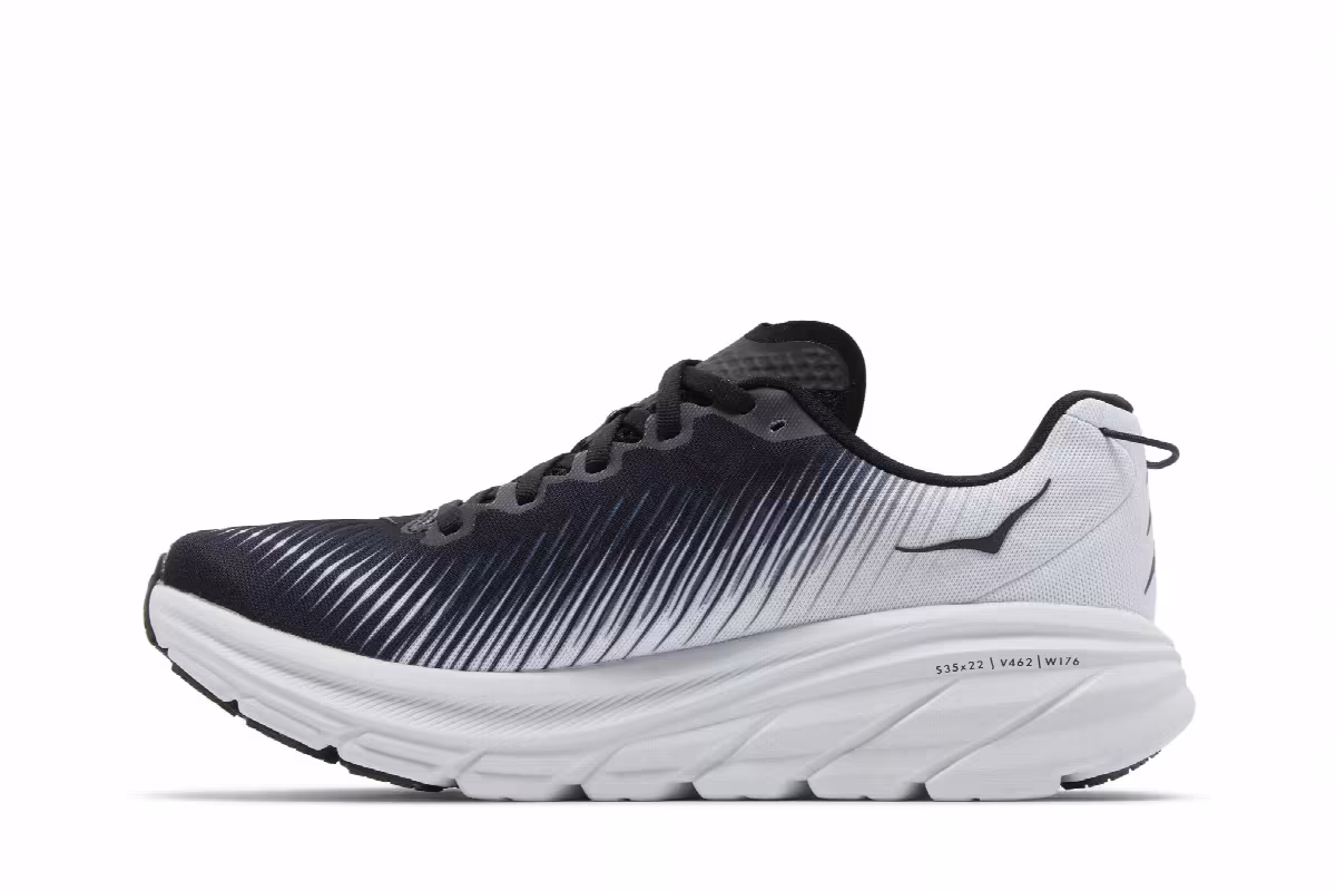 HOKA Women's Rincon 3 Black White, view 4