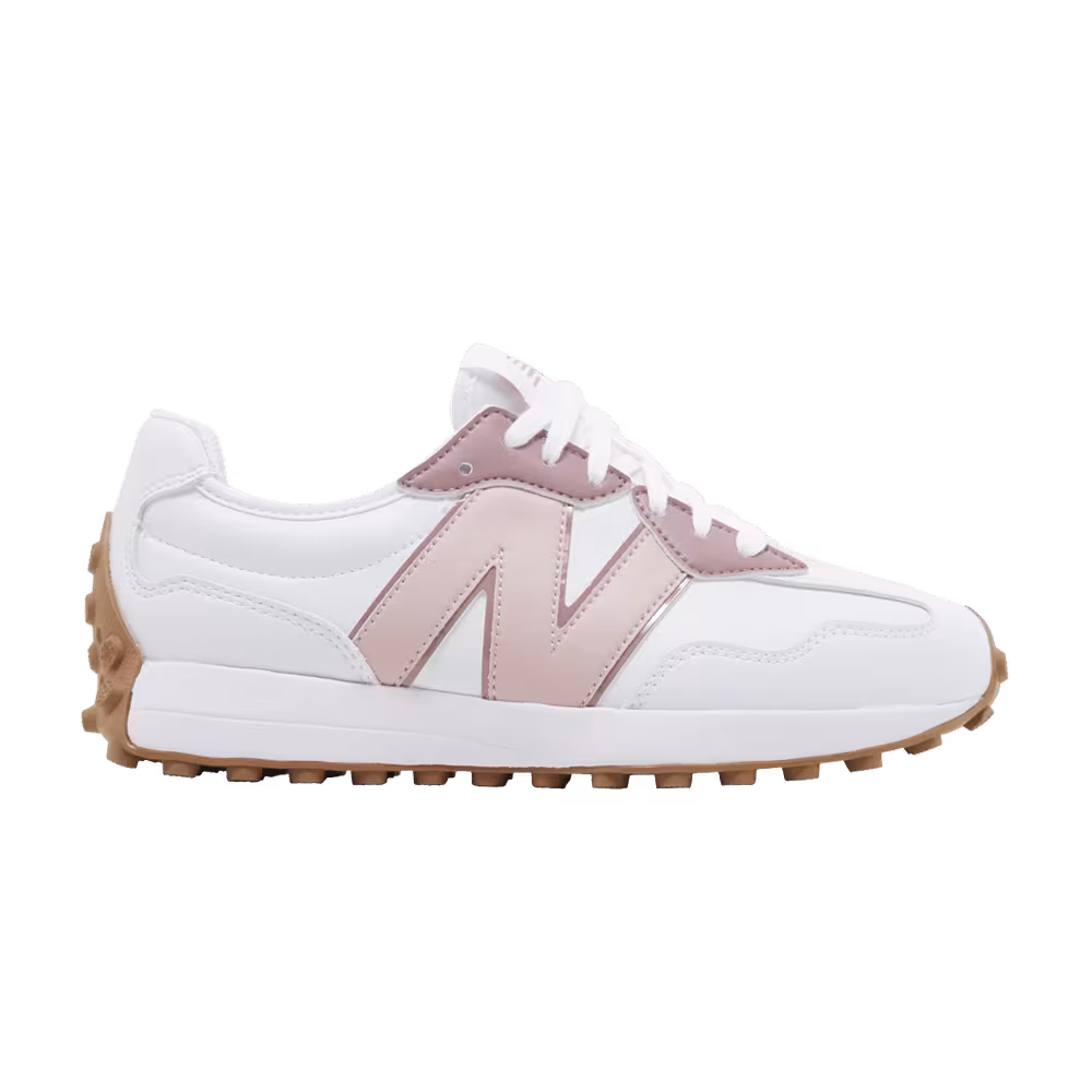 New Balance Women's 327 Golf White Pink Gum