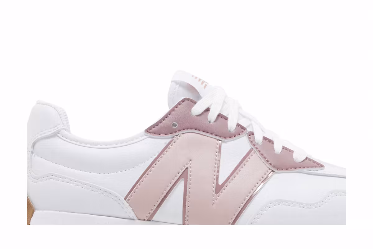 New Balance Women's 327 Golf White Pink Gum, view 3