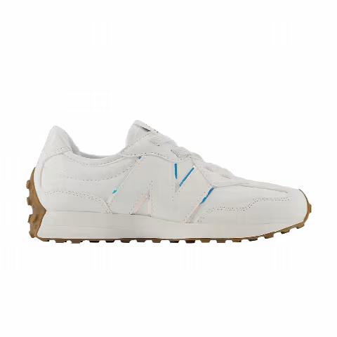 New Balance 327 Little Kid Wide 'Sea Salt Iridescent Gum'