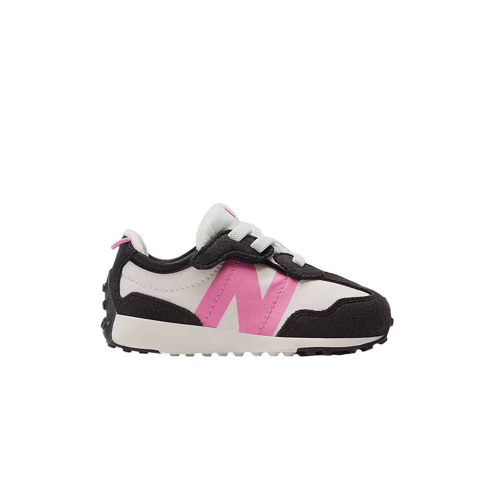 New Balance 327 New-B Hook & Loop Toddler Black Real Pink