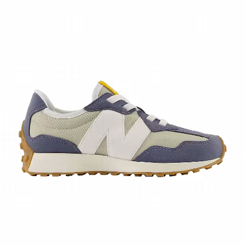 New Balance 327 Bungee Lace Little Kid Wide 'Dark Arctic Grey Olivine'