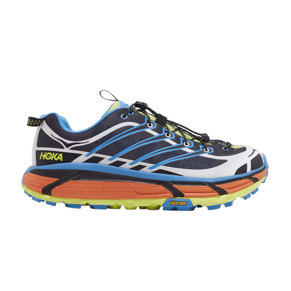 HOKA Mafate Three2 Black Diva Blue Orange