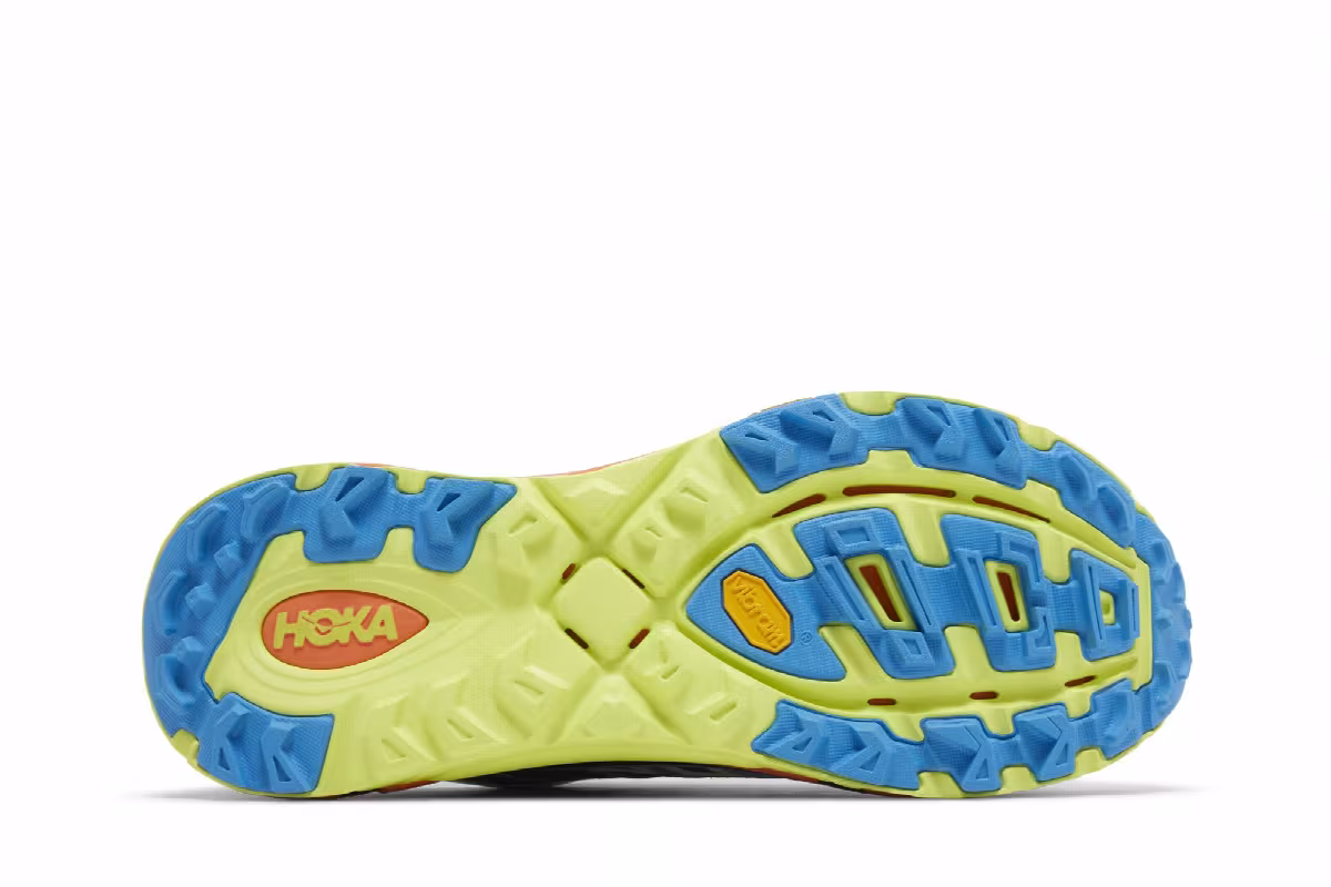 HOKA Mafate Three2 Black Diva Blue Orange, view 5